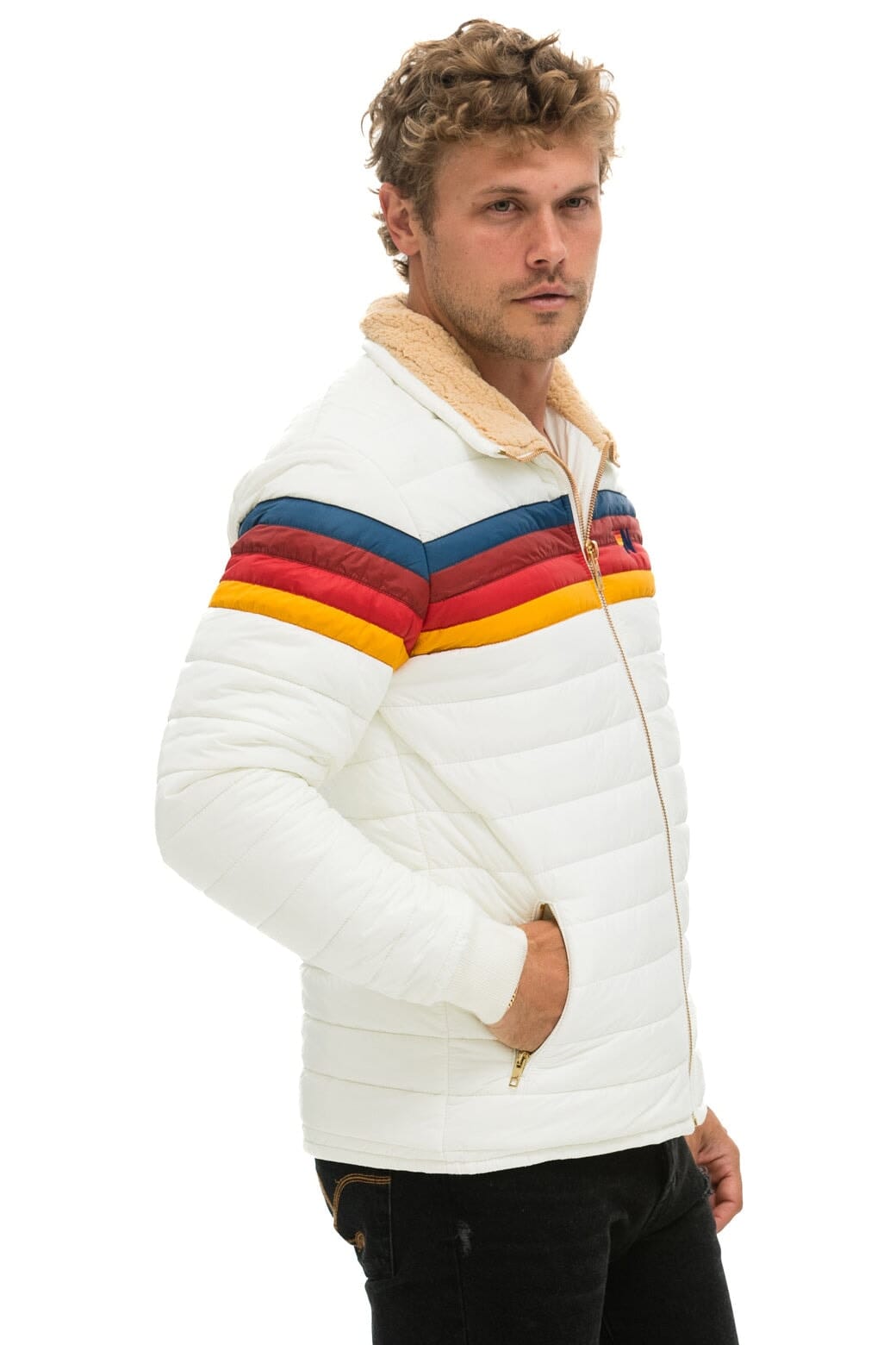 4 STRIPE JACKET - WHITE - Image 3