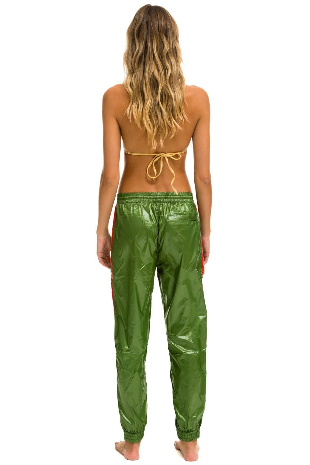 5 STRIPE WIND PANT - GARDEN GREEN - Image 4