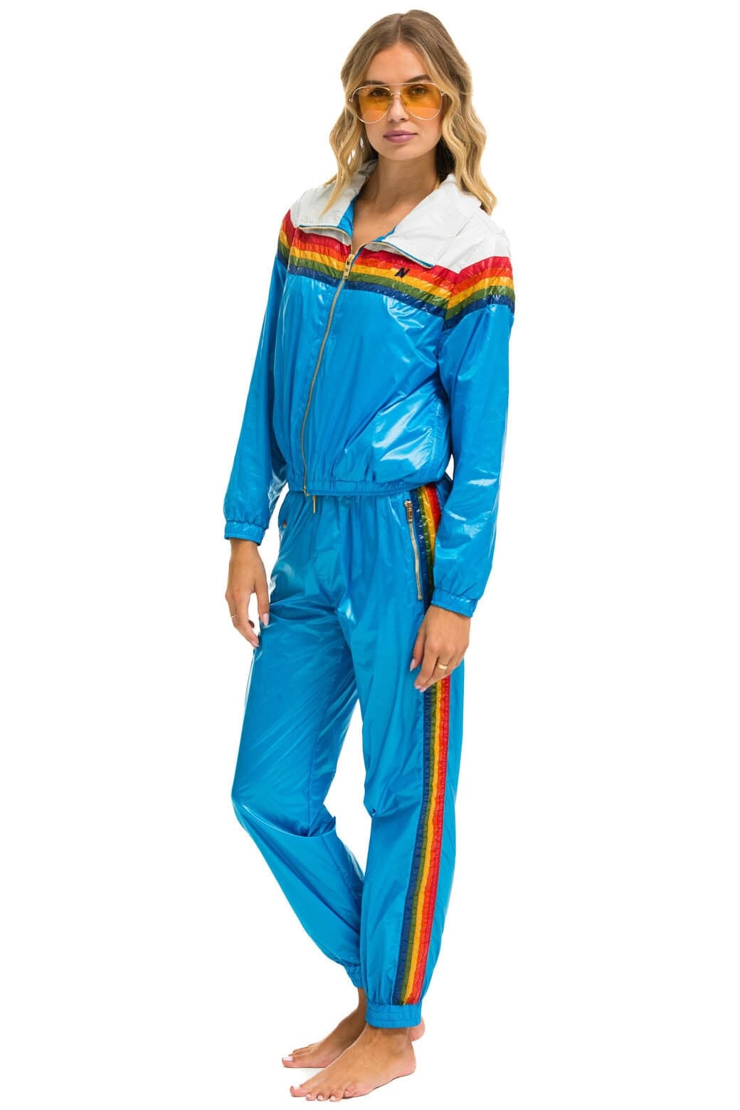 5 STRIPE WINDBREAKER - VINTAGE WHITE // DRESDEN GLOSSY - Image 6