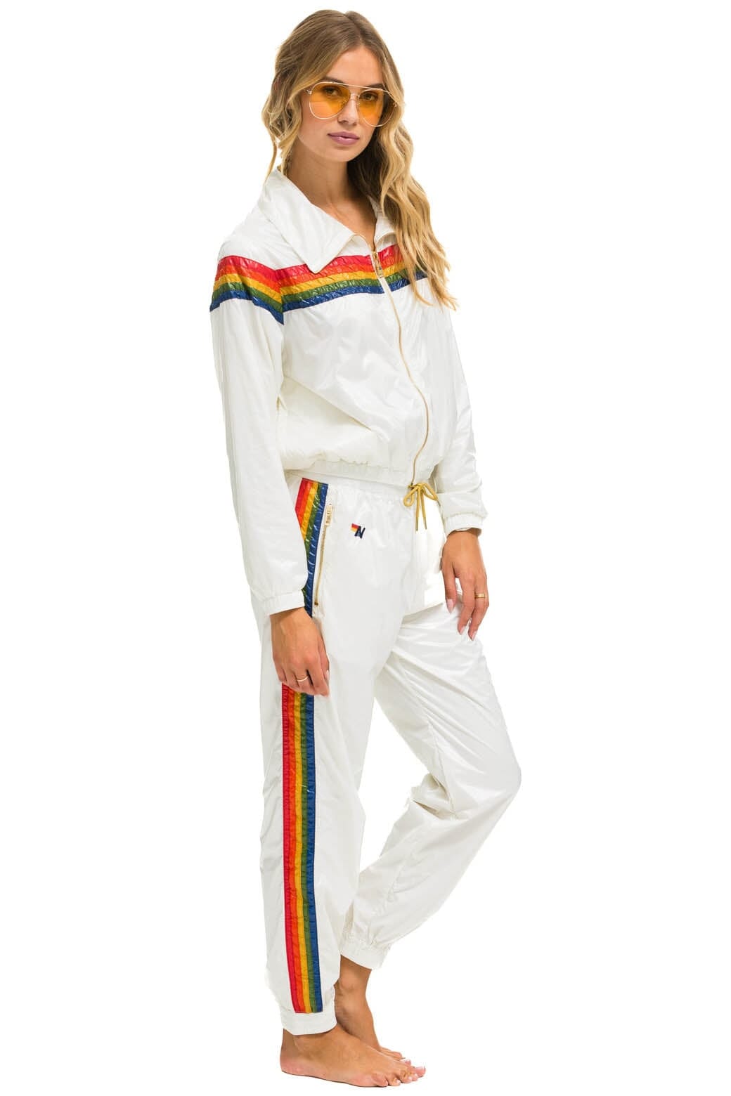 5 STRIPE WINDBREAKER - VINTAGE WHITE - Image 6
