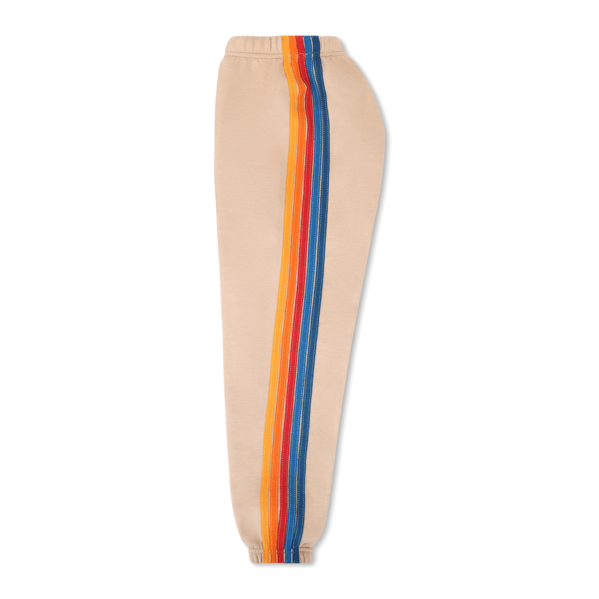 5 STRIPE SWEATPANTS - SAND - Image 4