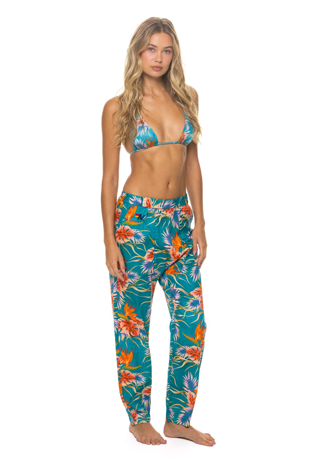 UNISEX COTTON LUXE POPLIN RELAXED PANT - BLUE // HAWAII - Image 10