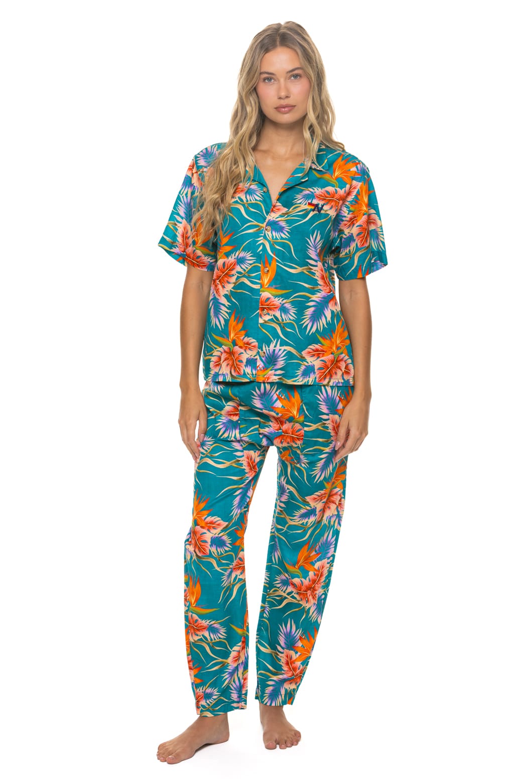 UNISEX COTTON LUXE POPLIN RELAXED PANT - BLUE // HAWAII - Image 12