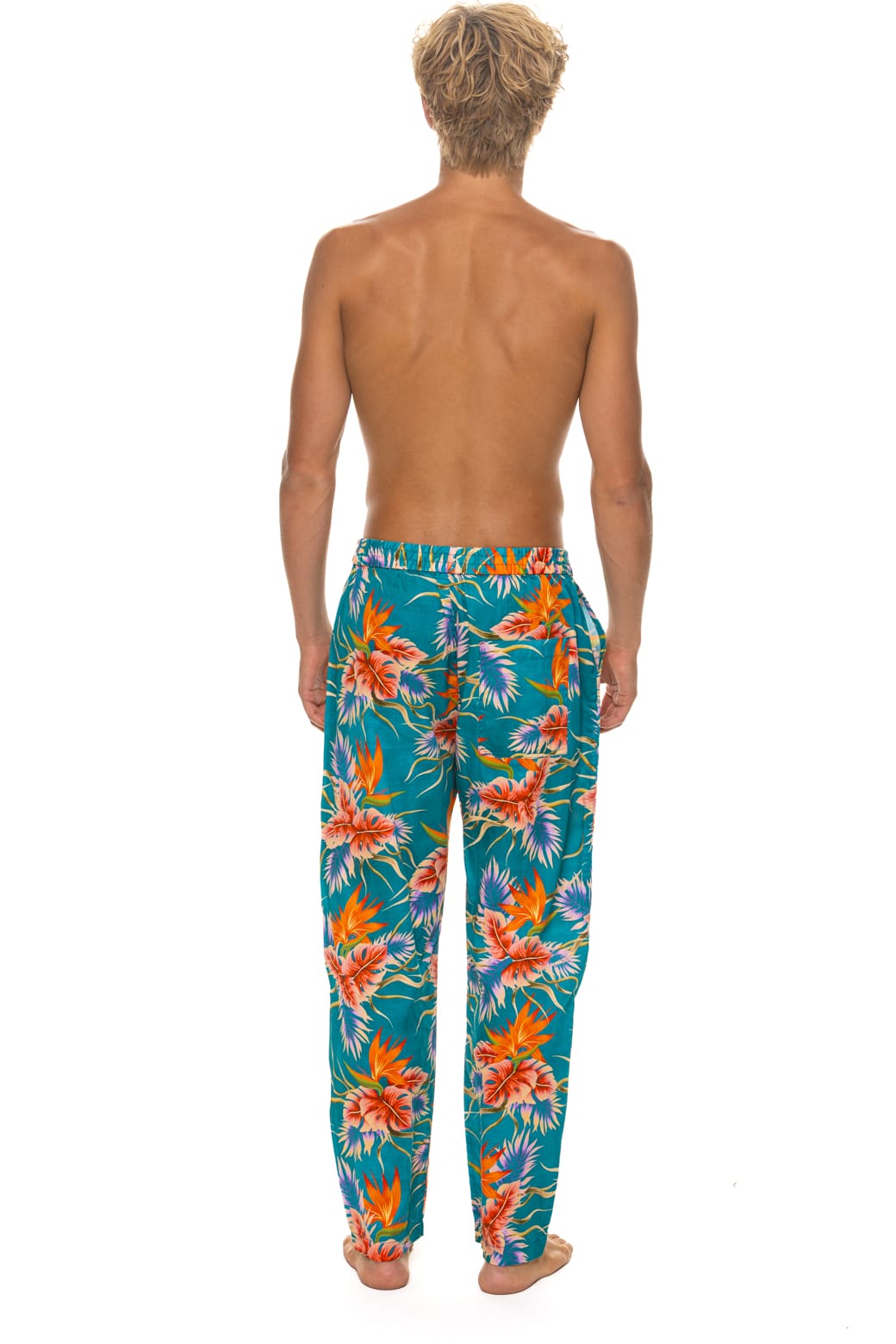UNISEX COTTON LUXE POPLIN RELAXED PANT - BLUE // HAWAII - Image 13