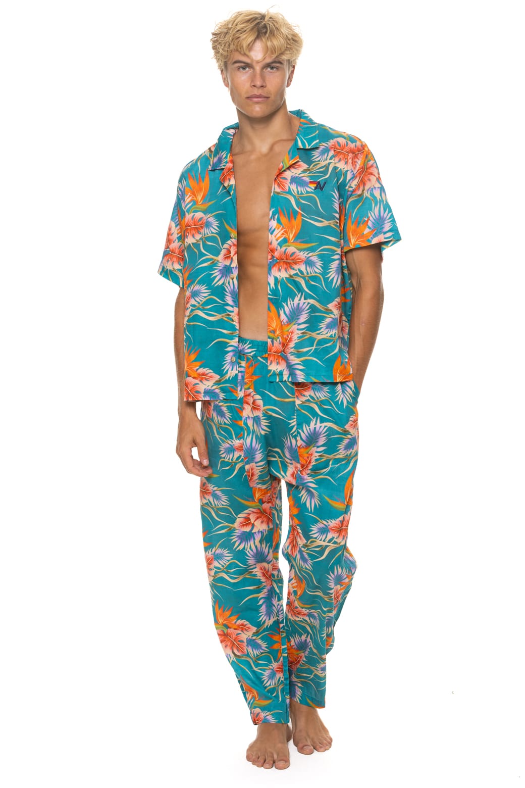 UNISEX COTTON LUXE POPLIN RELAXED PANT - BLUE // HAWAII - Image 9