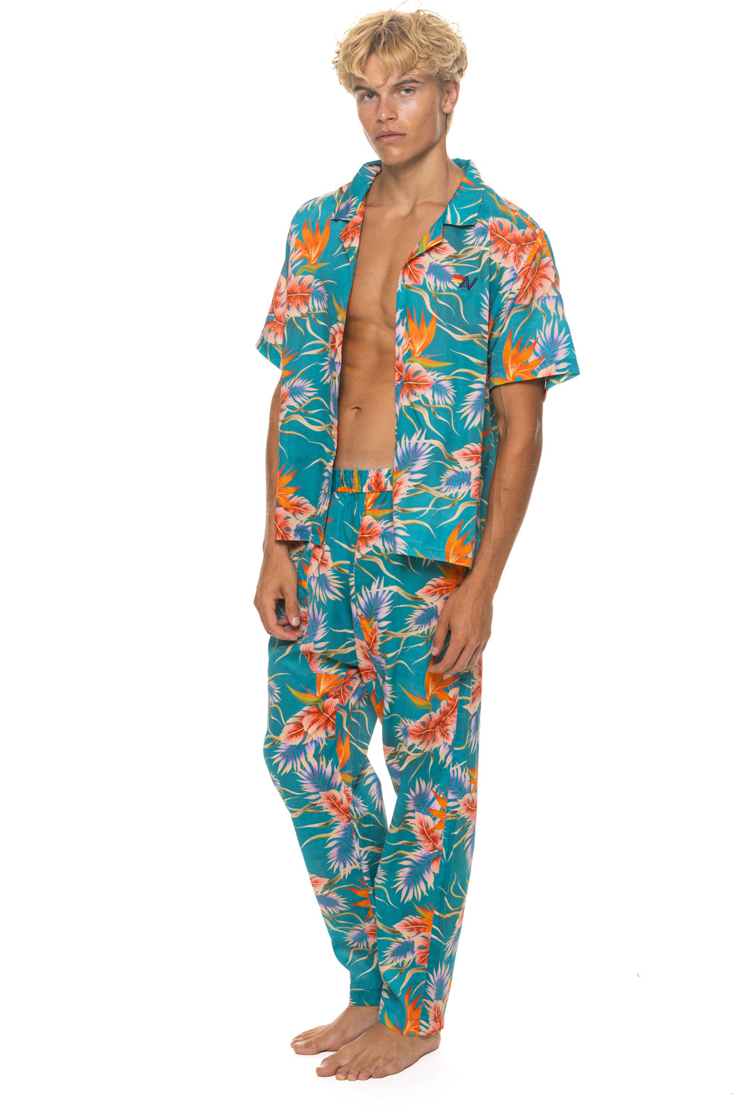UNISEX COTTON LUXE POPLIN RESORT SHIRT - BLUE // HAWAII - Image 15