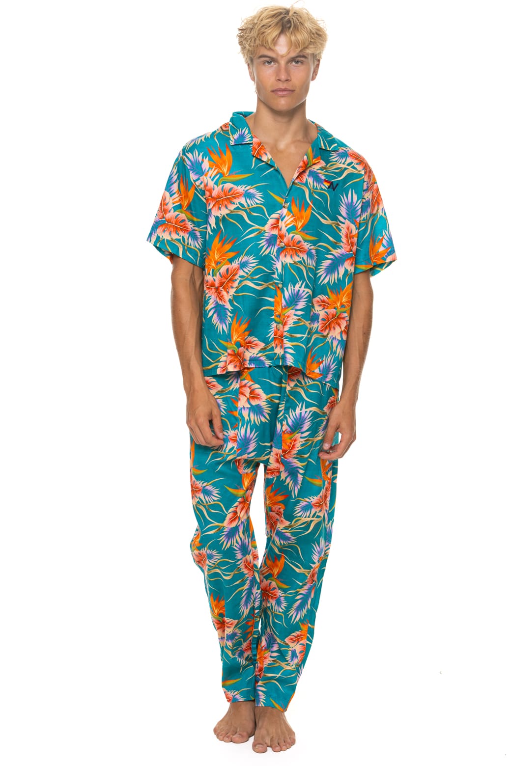 UNISEX COTTON LUXE POPLIN RELAXED PANT - BLUE // HAWAII - Image 11