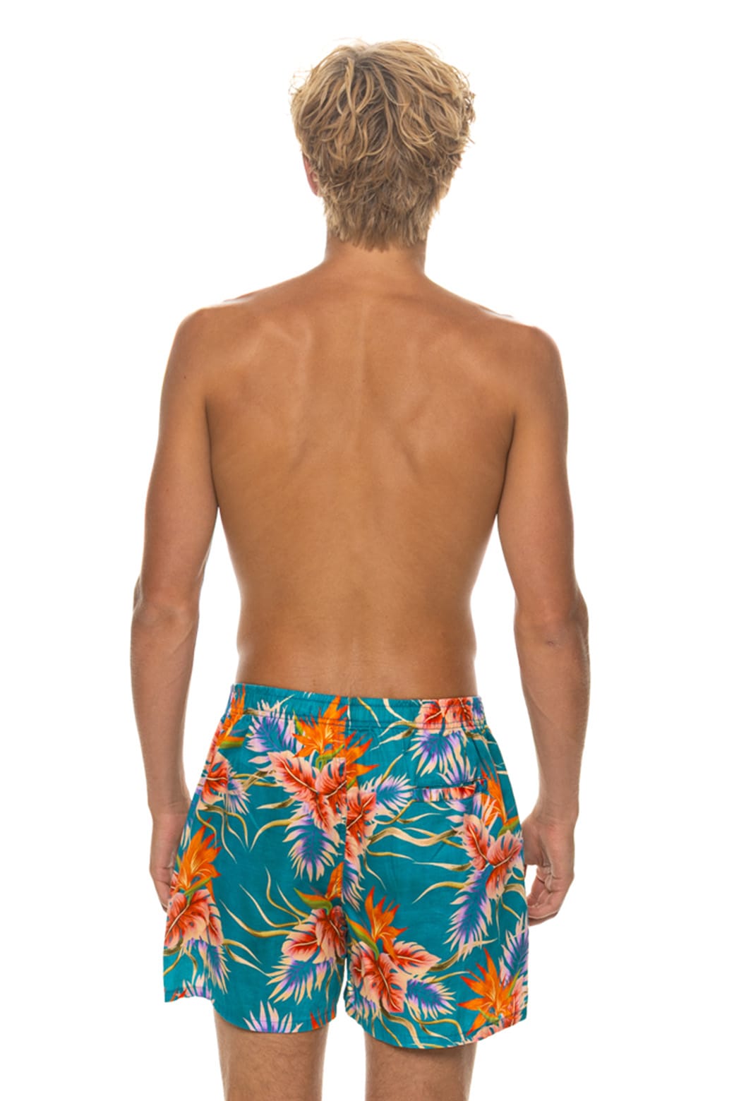 MEN'S COTTON LUXE POPLIN RELAXED SHORT - BLUE // HAWAII - Image 6