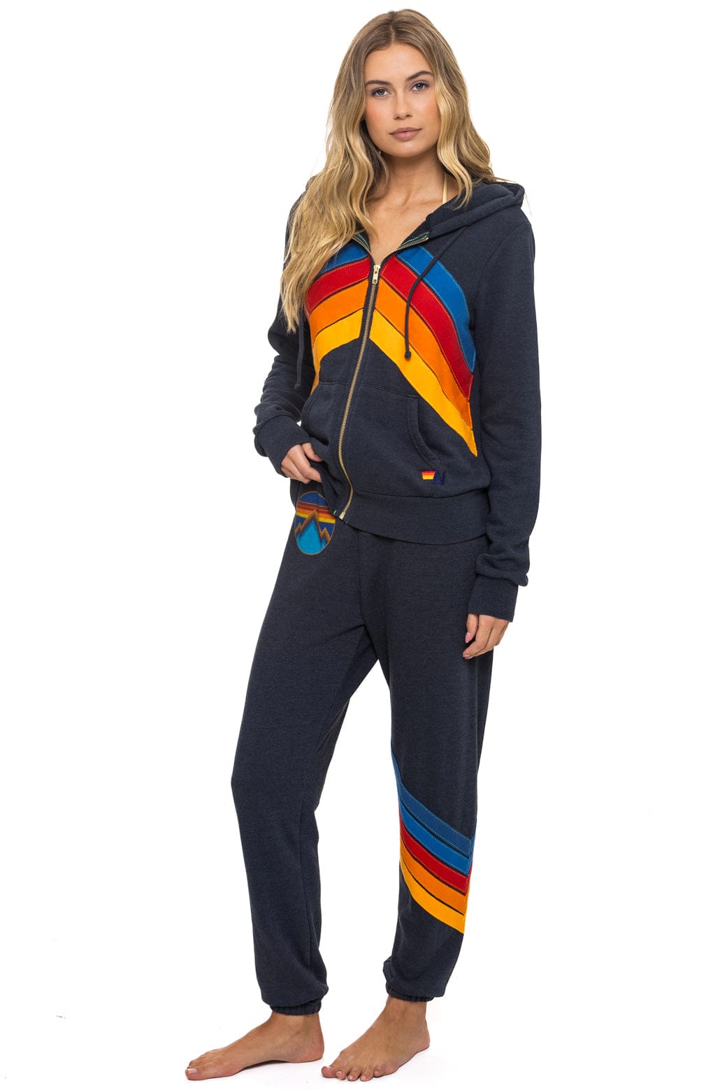 ALL SEASONS CIRCLE CHEVRON SWEATPANTS - CHARCOAL - Image 4
