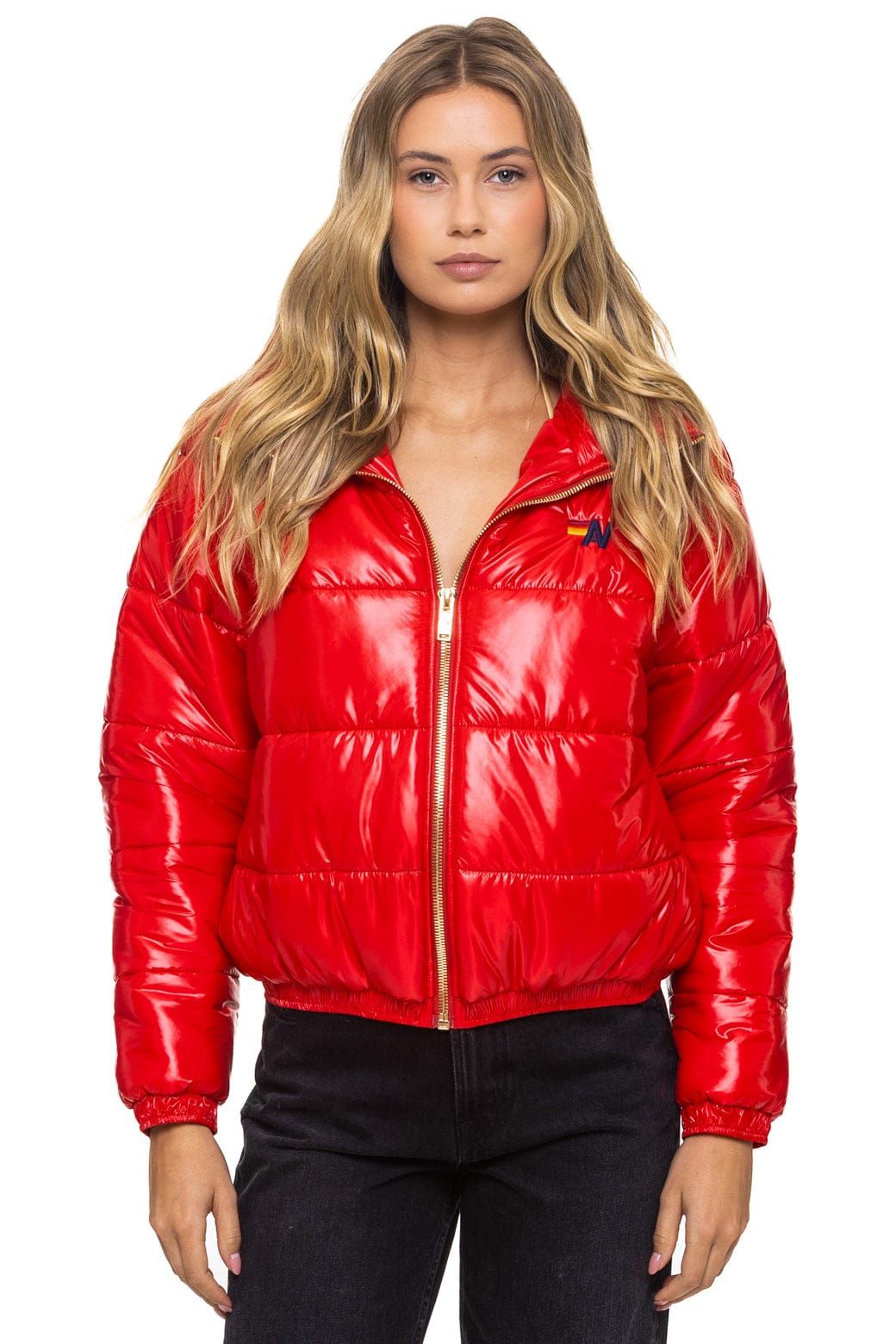 BOLT LUXE APRES PUFFER JACKET - GLOSSY CHERRY - Image 3
