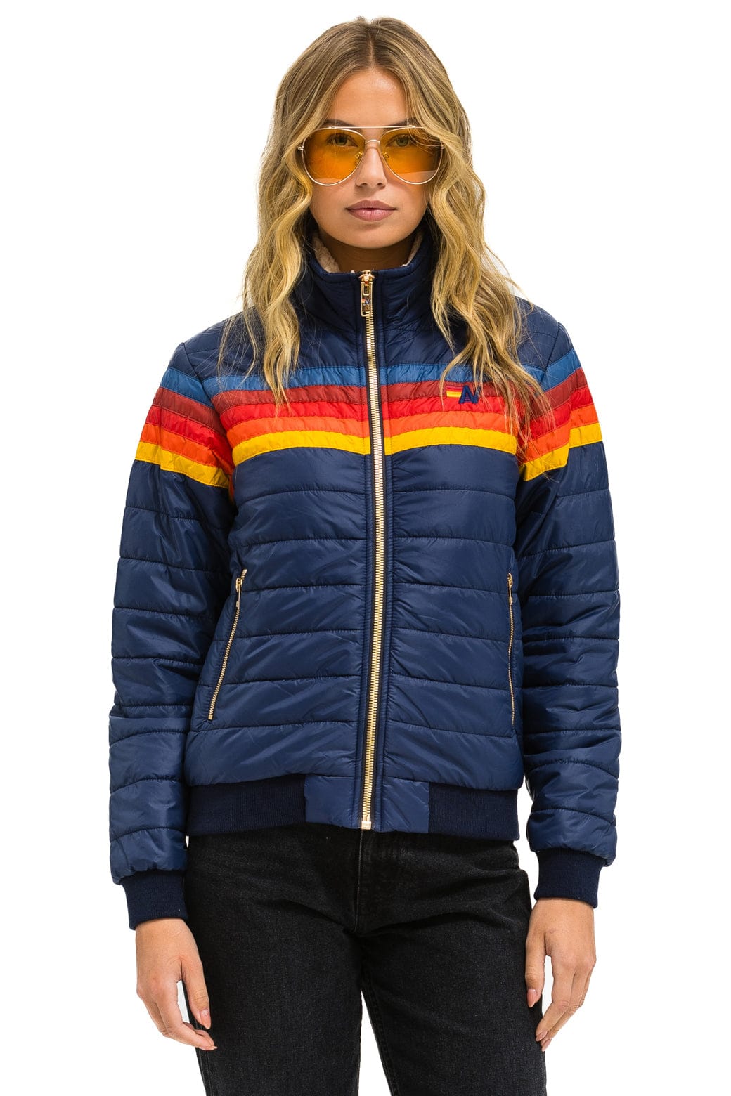 5 STRIPE JACKET - NAVY - Image 4