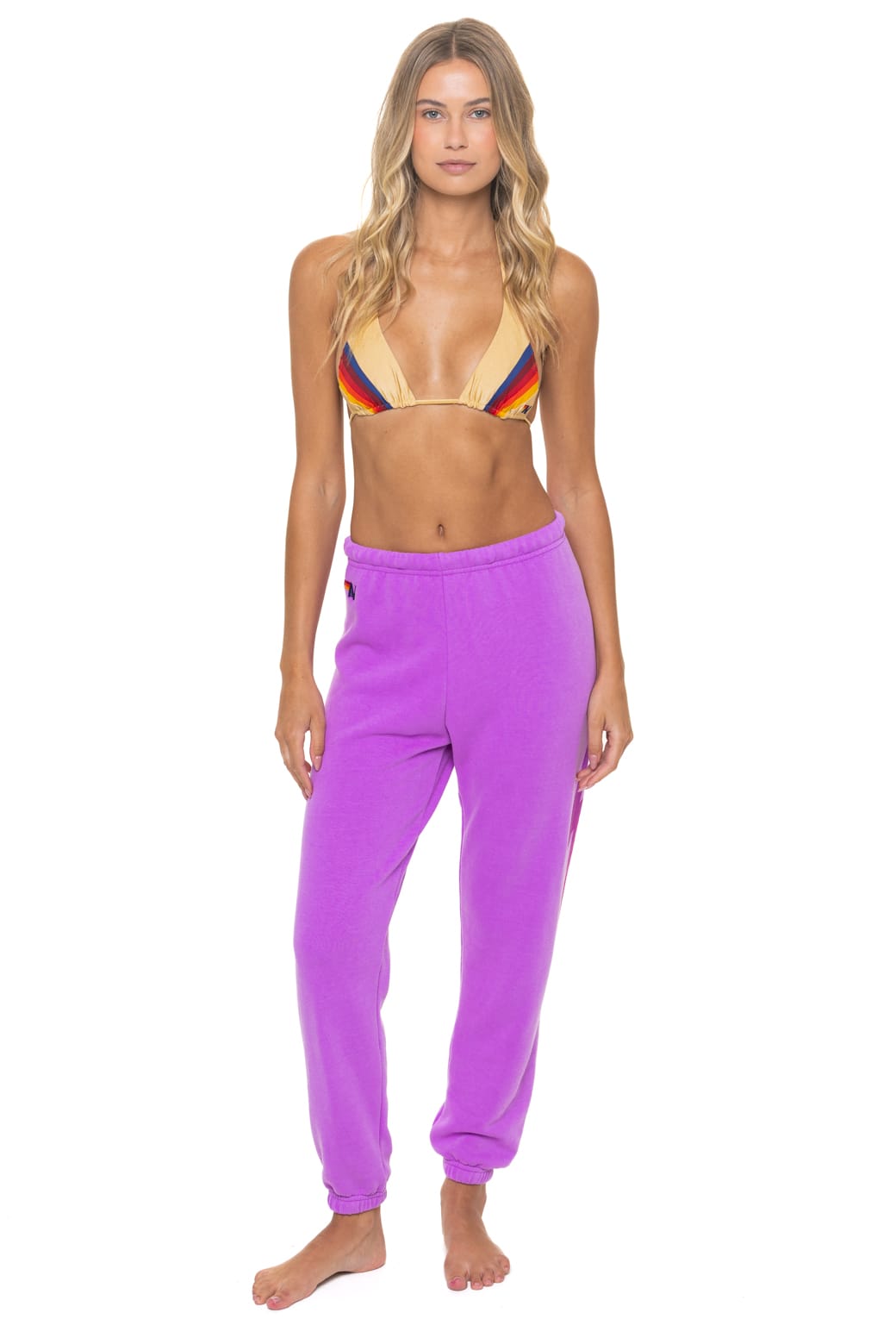 BOLT FADE SWEATPANTS - NEON PURPLE // PINK // PURPLE - Image 3
