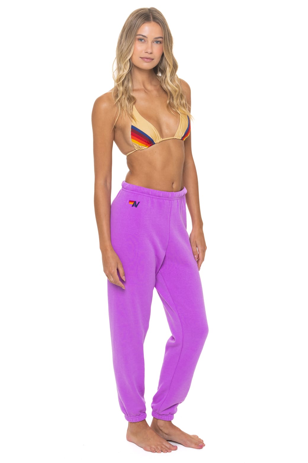 BOLT FADE SWEATPANTS - NEON PURPLE // PINK // PURPLE - Image 4