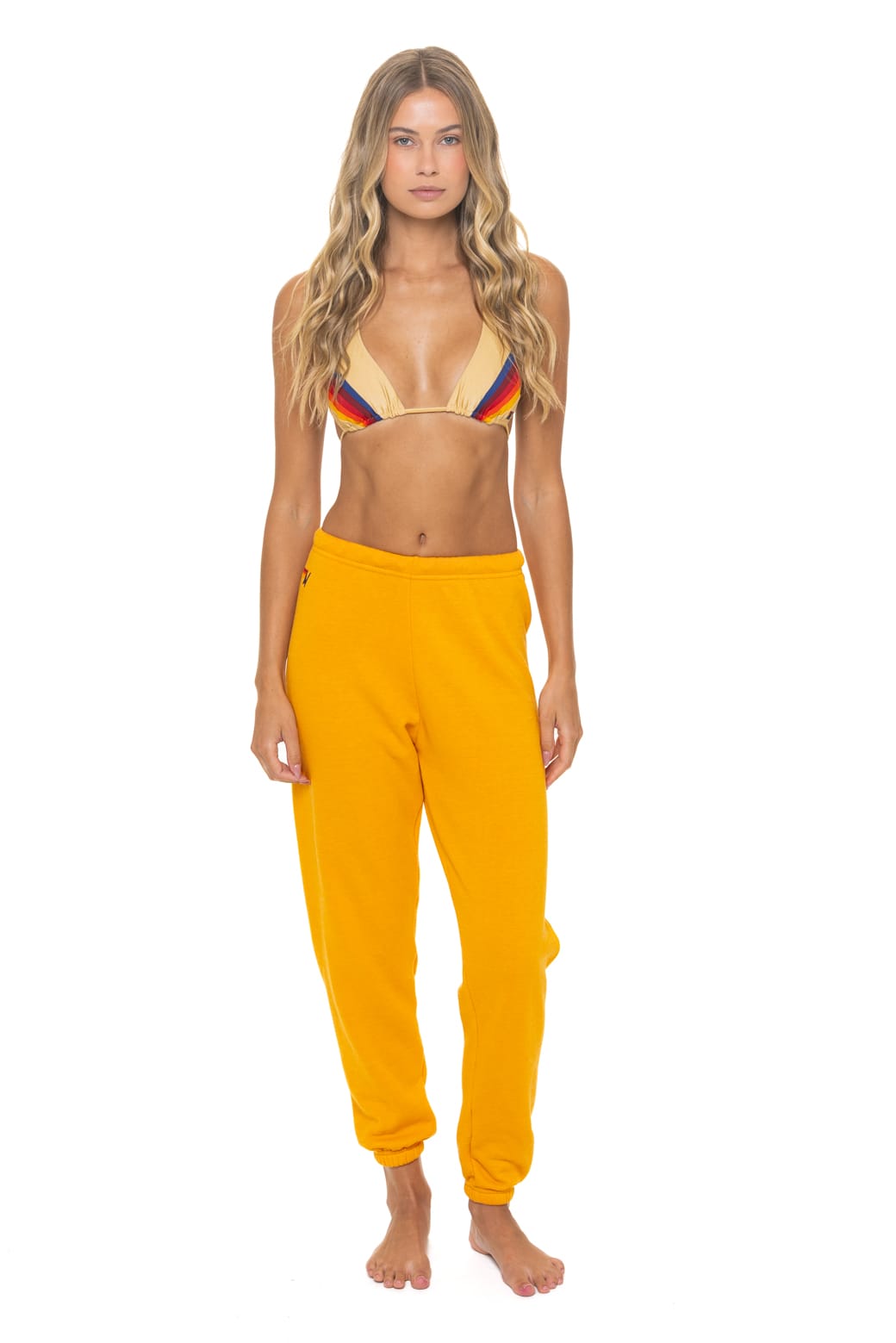 BOLT FADE SWEATPANTS - VINTAGE GOLD // RED // YELLOW - Image 3