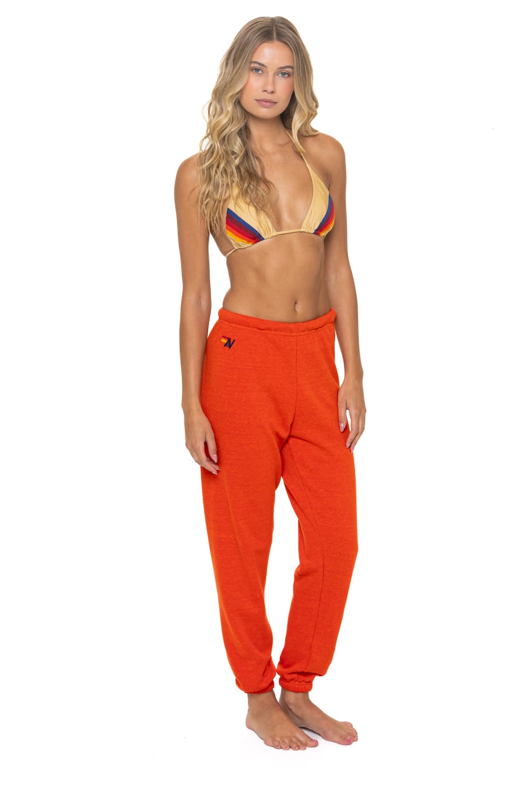 BOLT FADE SWEATPANTS - VINTAGE ORANGE // RED // YELLOW - Image 4