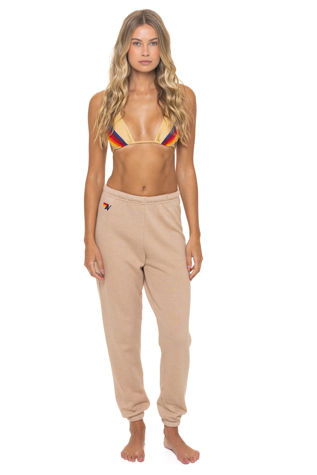 BOLT FADE SWEATPANTS - SAND // PINK // PURPLE - Image 3