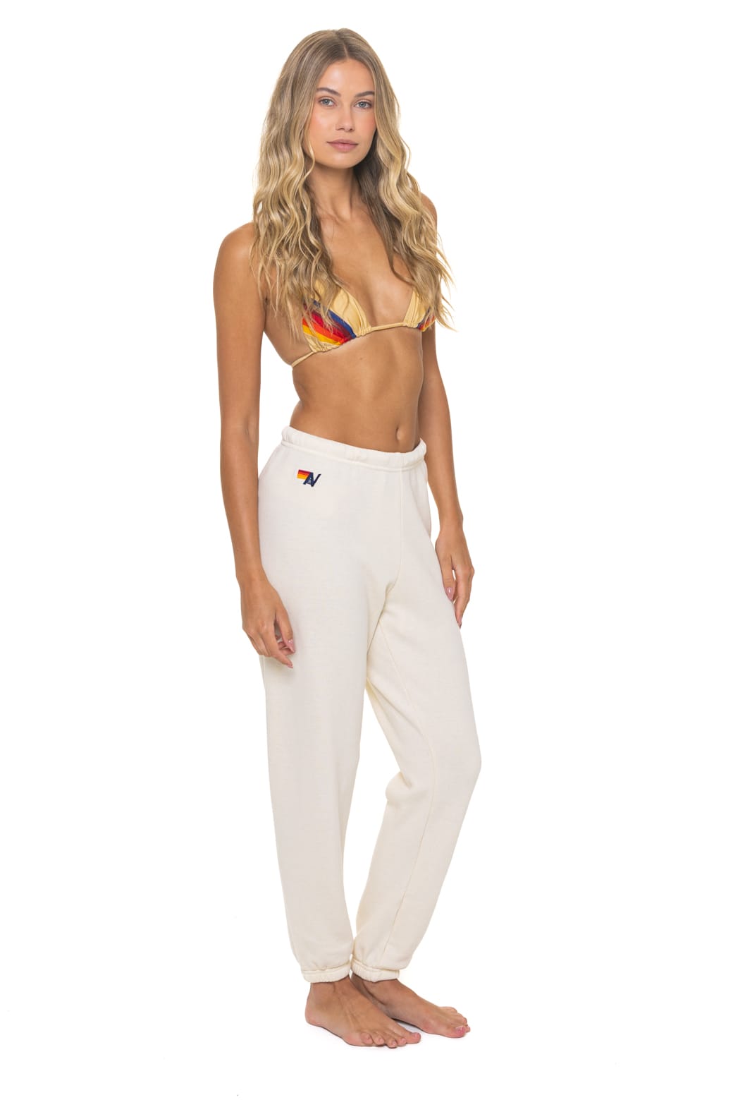 BOLT FADE SWEATPANTS - VINTAGE WHITE // PINK // PURPLE - Image 4