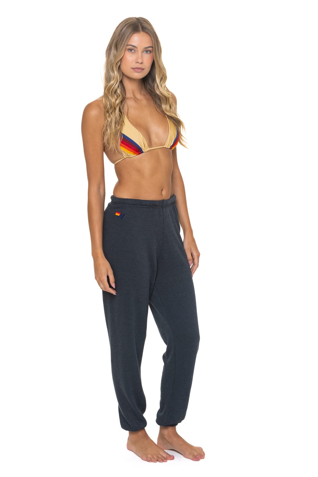 BOLT FADE SWEATPANTS - CHARCOAL // PINK // PURPLE - Image 4