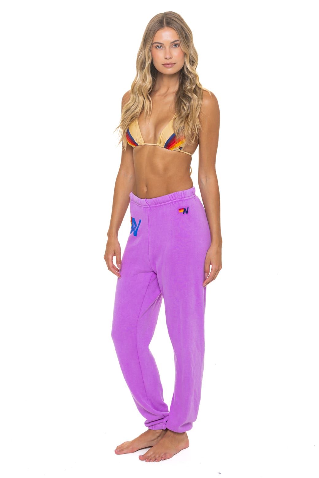 LOGO SWEATPANTS - NEON PURPLE - Image 3