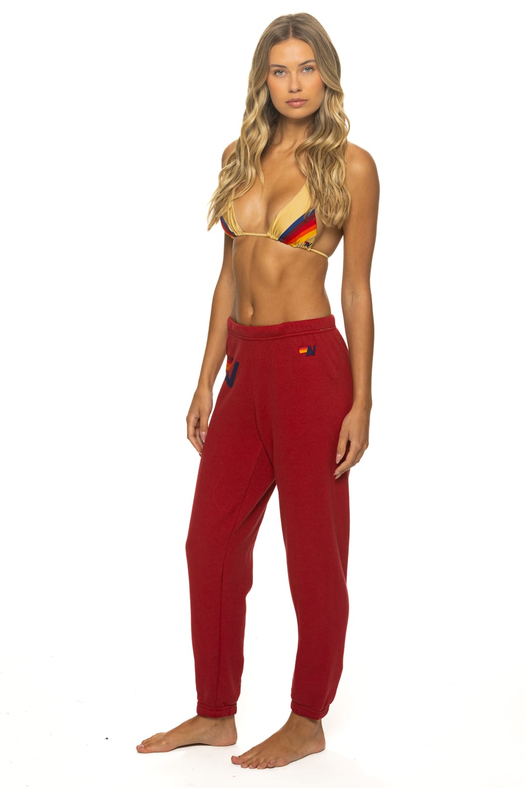 LOGO SWEATPANTS - CRIMSON - Image 3