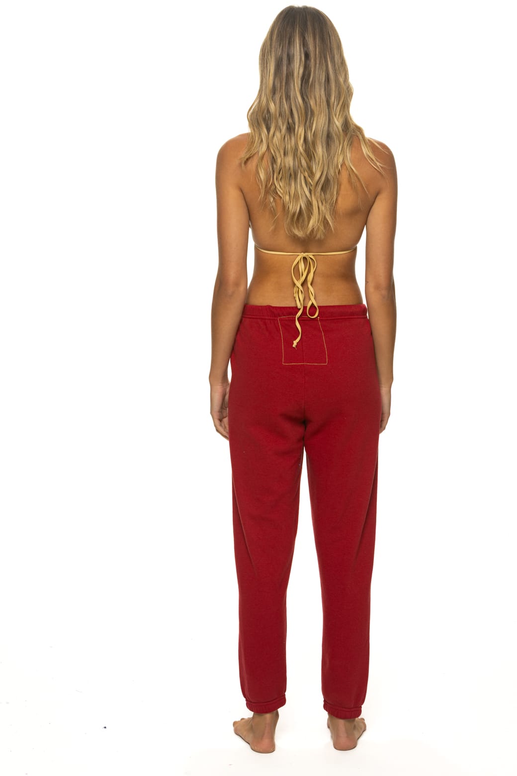 LOGO SWEATPANTS - CRIMSON - Image 4
