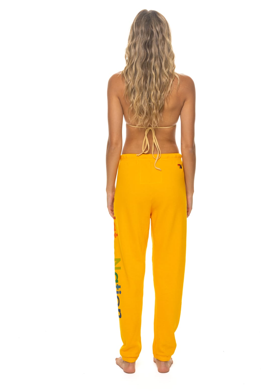 AVIATOR NATION SWEATPANTS - GOLD - Image 4