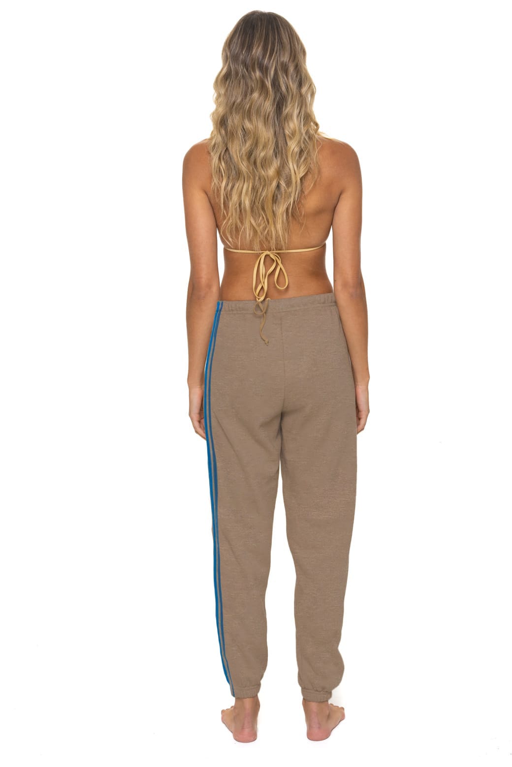 5 STRIPE SWEATPANTS - TAUPE - Image 3