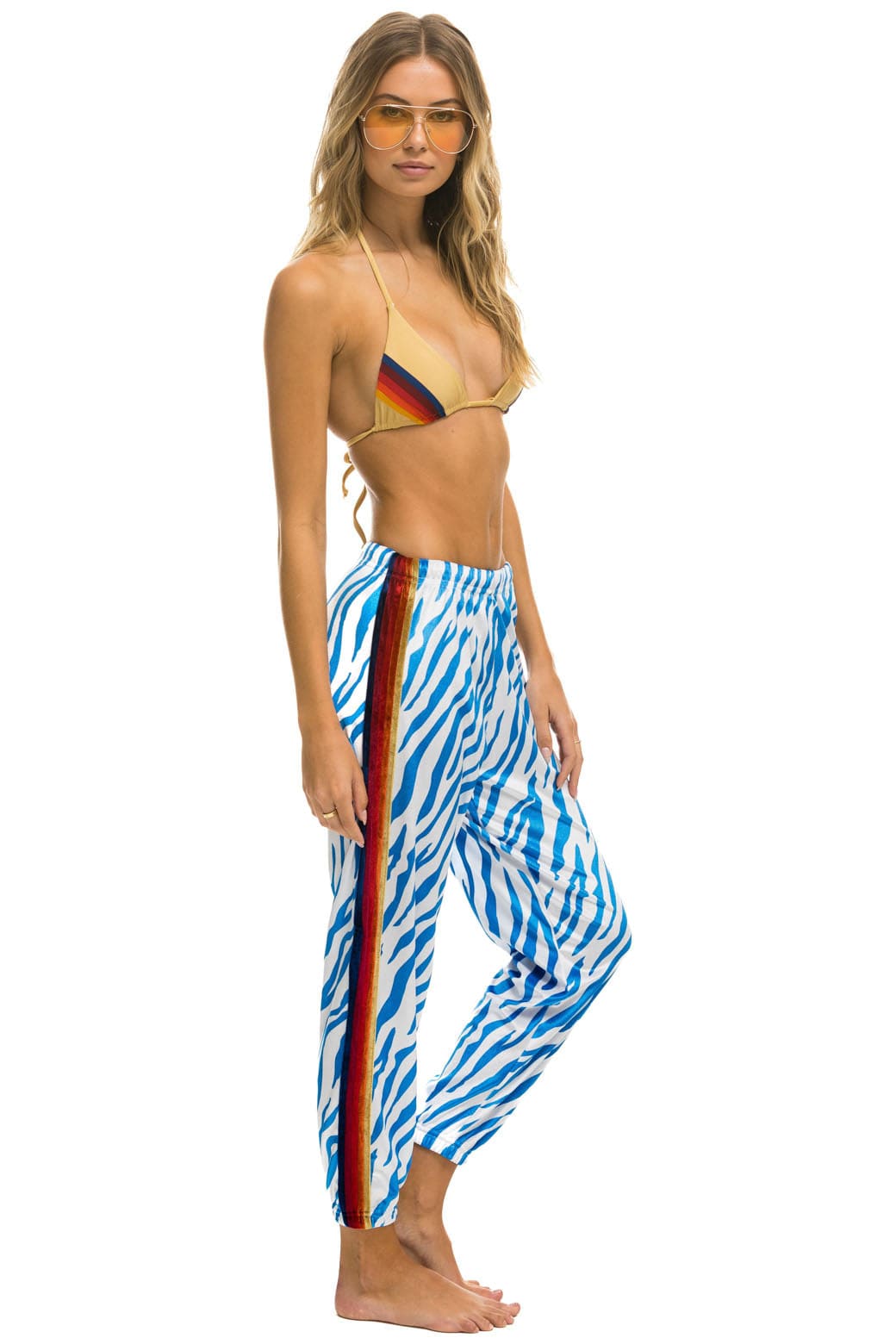 CLASSIC VELVET SWEATPANTS - BLUE TIGER - Image 3