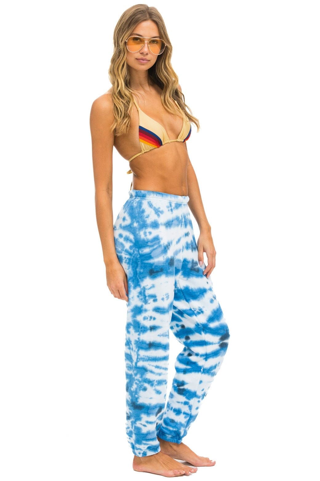 HAND DYED SWEATPANTS - TIE DYE BLUE - Image 3