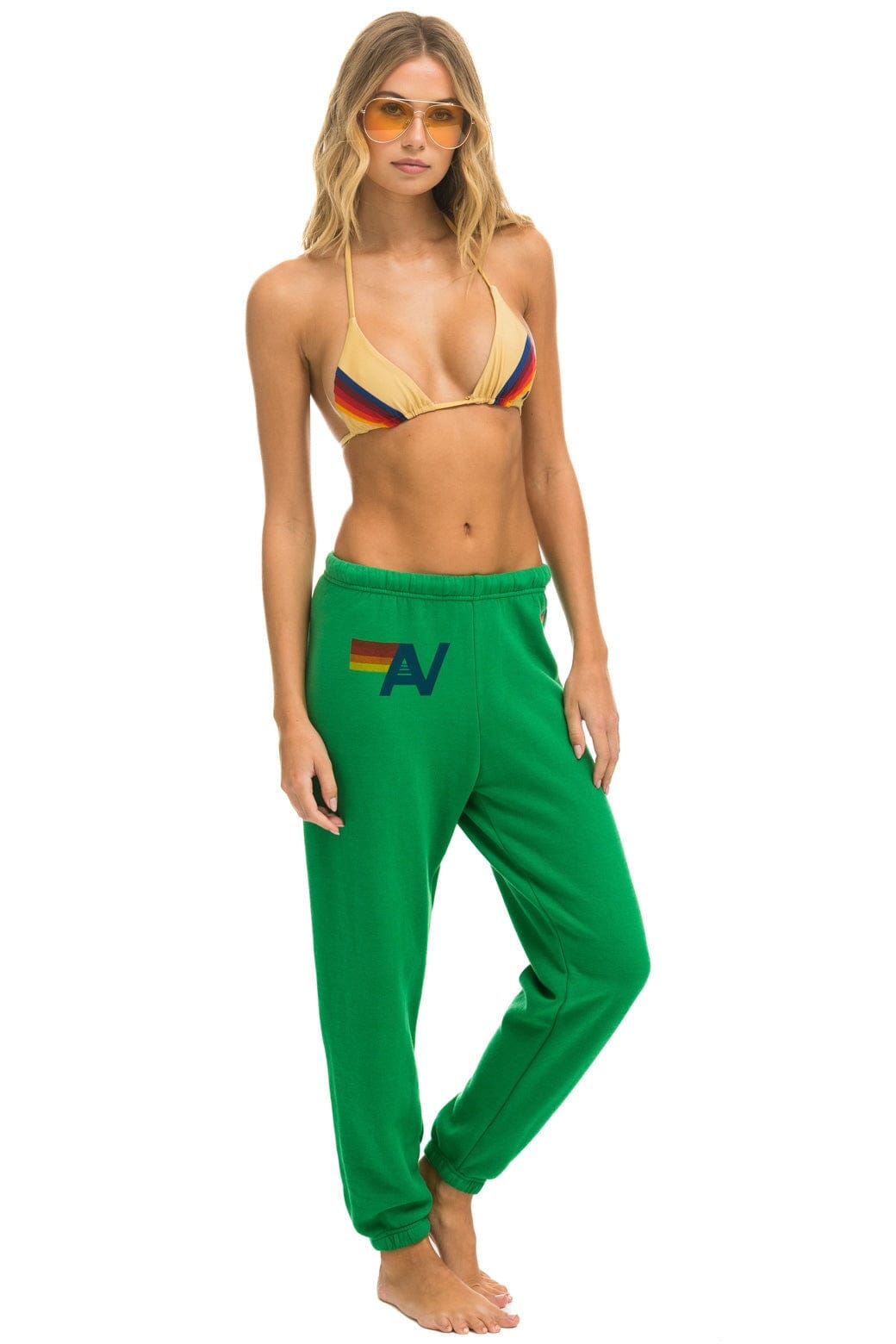 LOGO SWEATPANTS - KELLY GREEN - Image 3