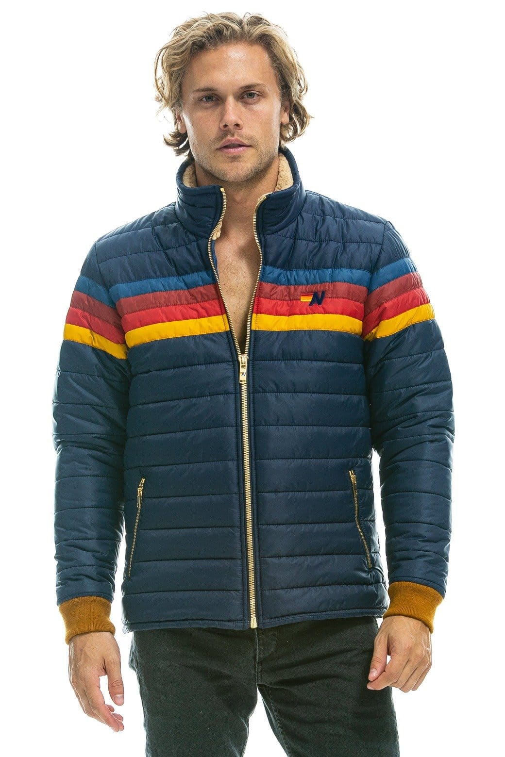 4 STRIPE JACKET - NAVY - Image 3