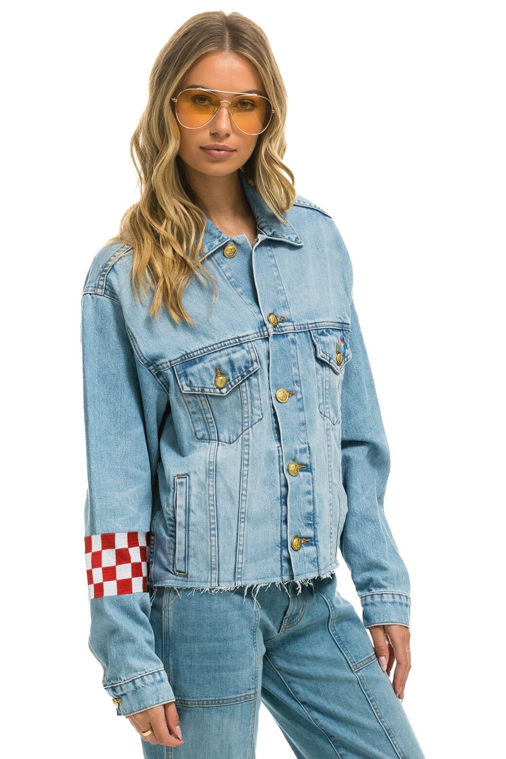 LIVE FREE OVERSIZED CROP DENIM JACKET - SUPER LIGHT - Image 3