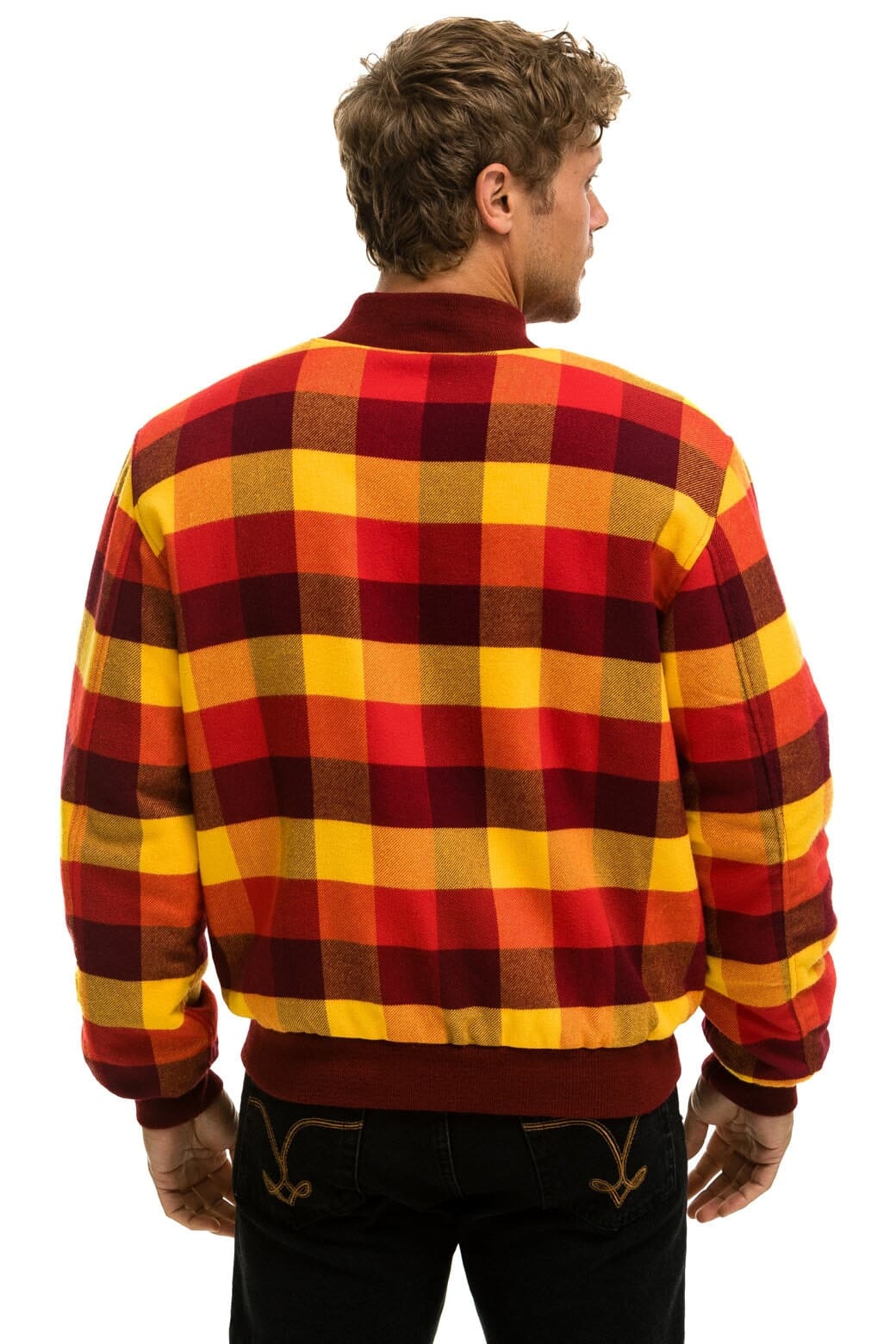 PLAID UNISEX VARSITY JACKET - SURFY PLAID - Image 6