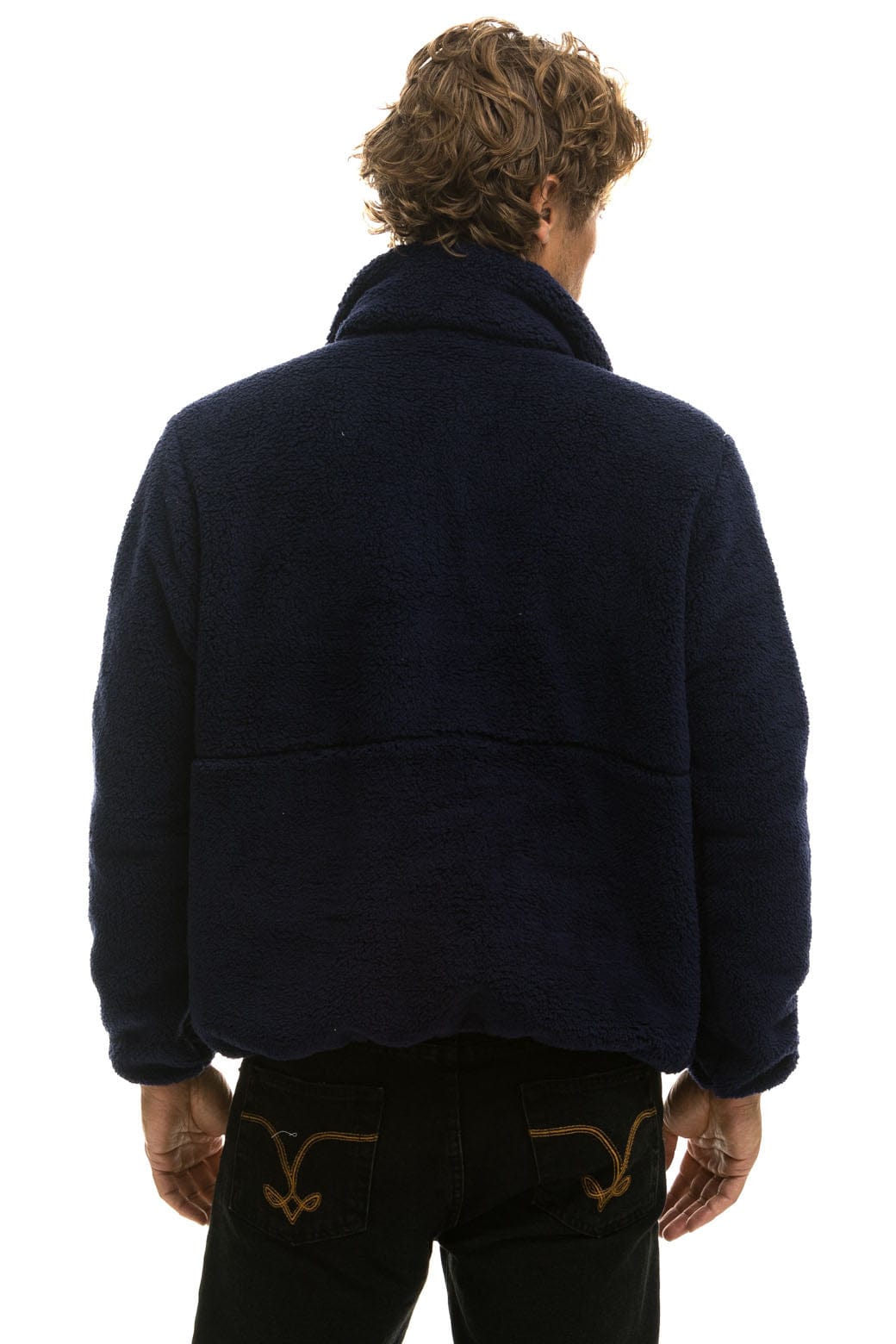 TEDDY UNISEX HALF ZIP JACKET - NAVY - Image 8