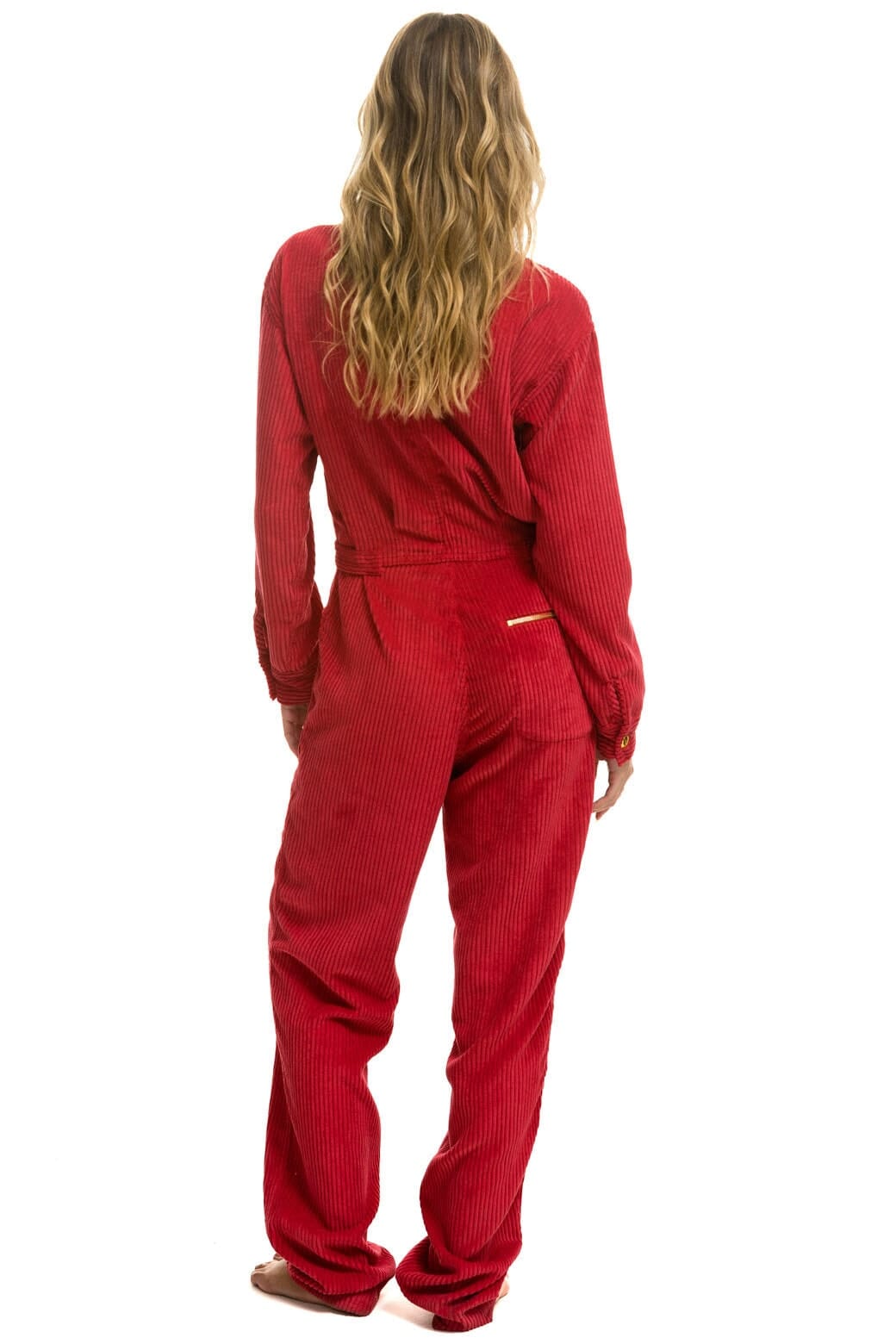 UNISEX CORDUROY FLIGHT SUIT - CHERRY - Image 7