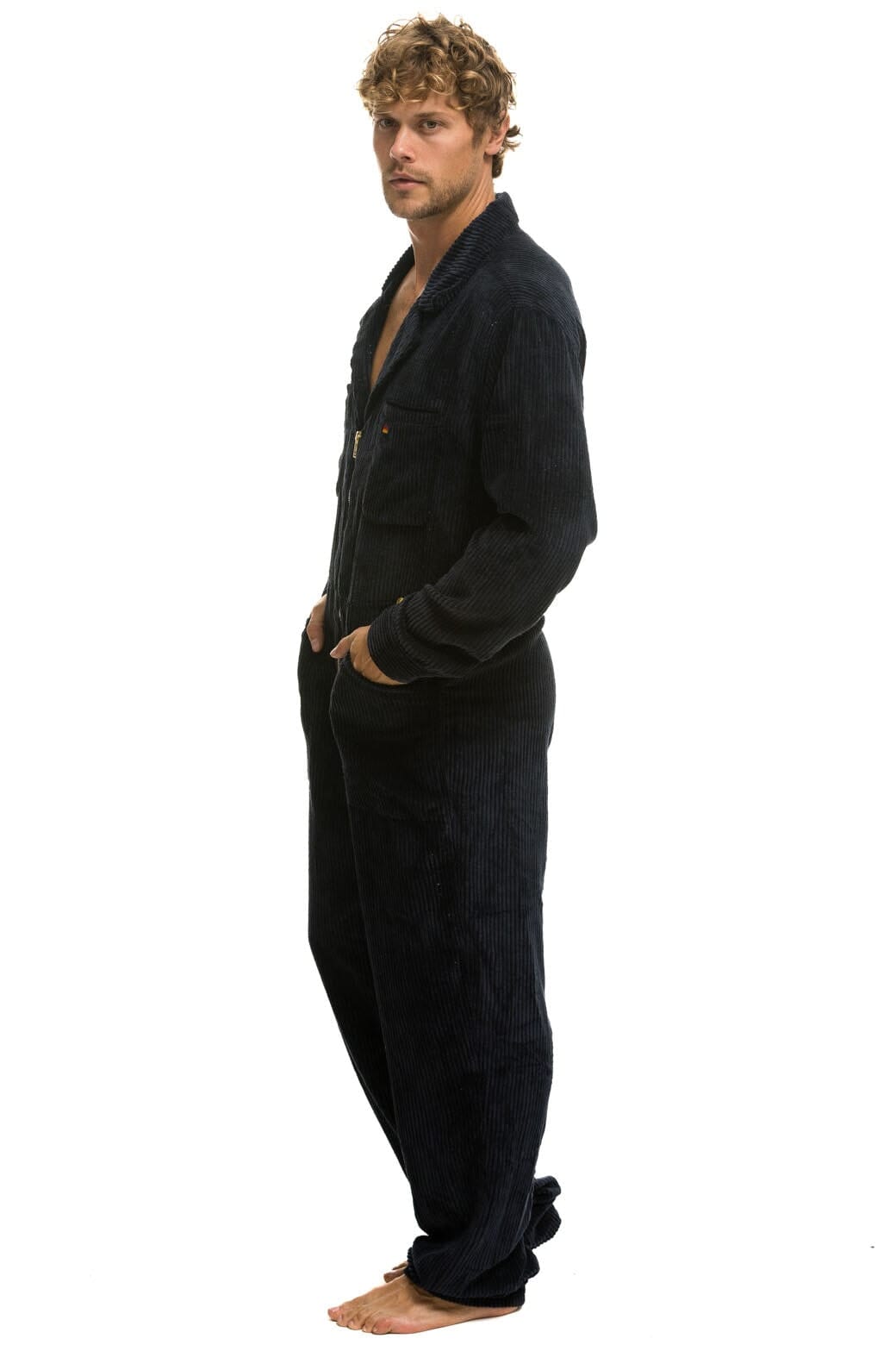 UNISEX CORDUROY FLIGHT SUIT - NAVY - Image 6
