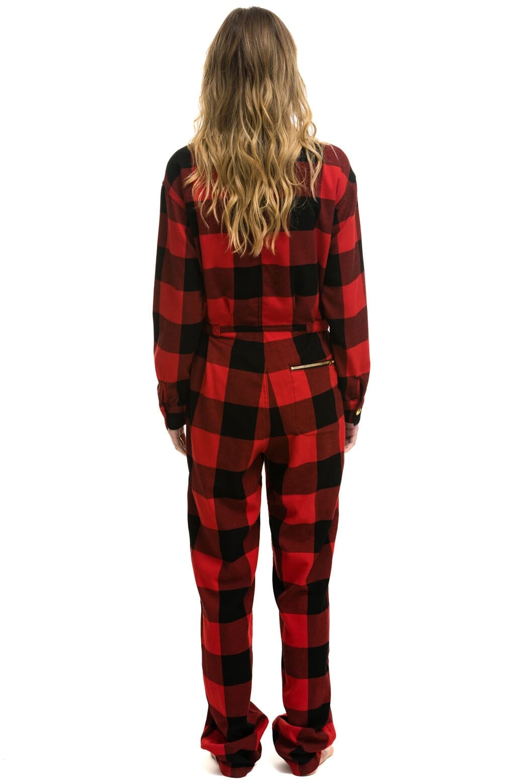 UNISEX PLAID FLIGHT SUIT - BUFFALO PLAID - Image 7