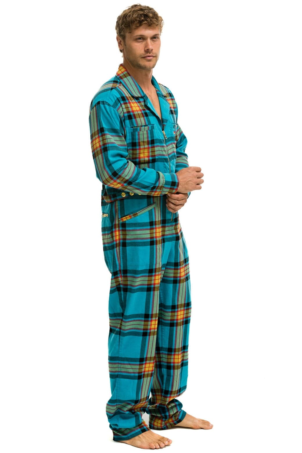 UNISEX PLAID FLIGHT SUIT - JACKSON PLAID - Image 4