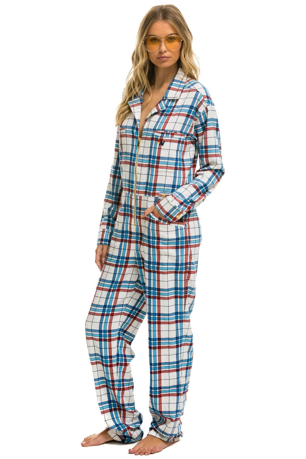 UNISEX PLAID FLIGHT SUIT - MONTAUK PLAID - Image 7