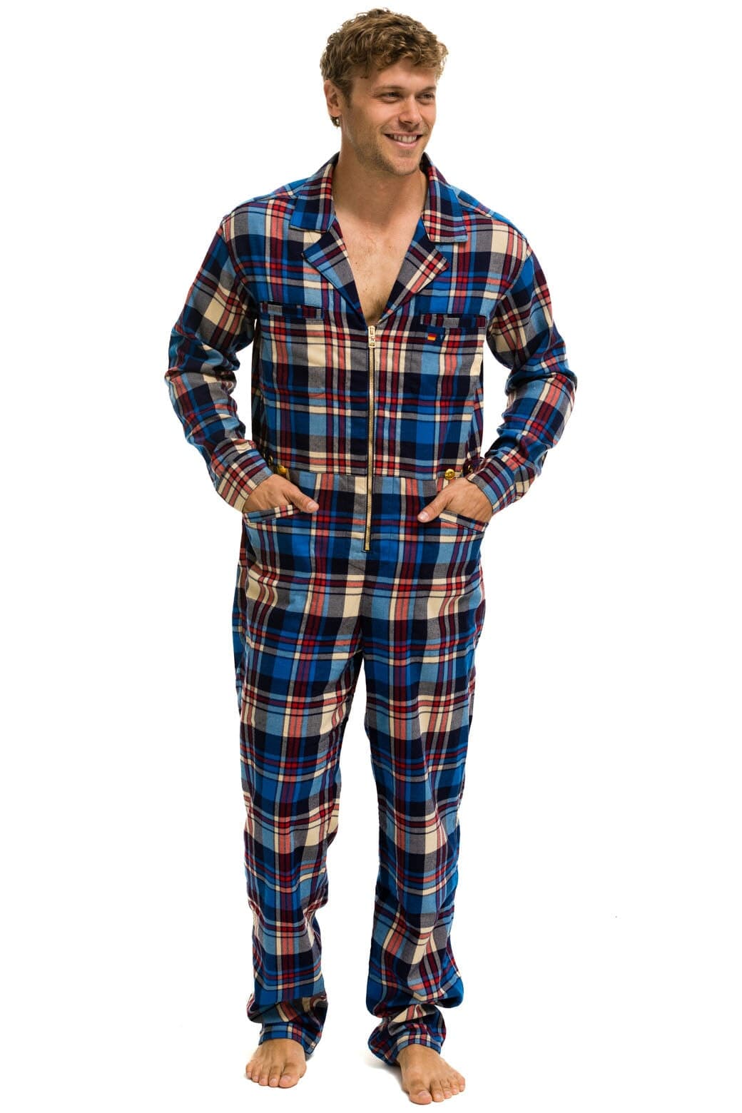 UNISEX PLAID FLIGHT SUIT - PATRIOT PLAID - Image 4