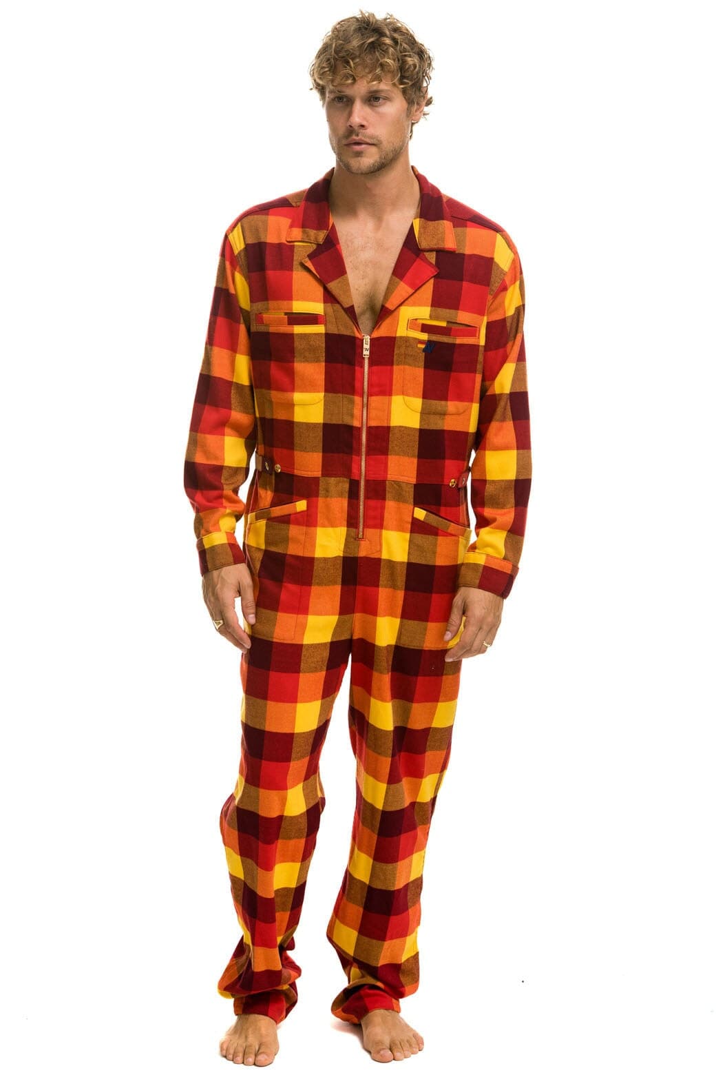 UNISEX PLAID FLIGHT SUIT - SURFY PLAID - Image 6