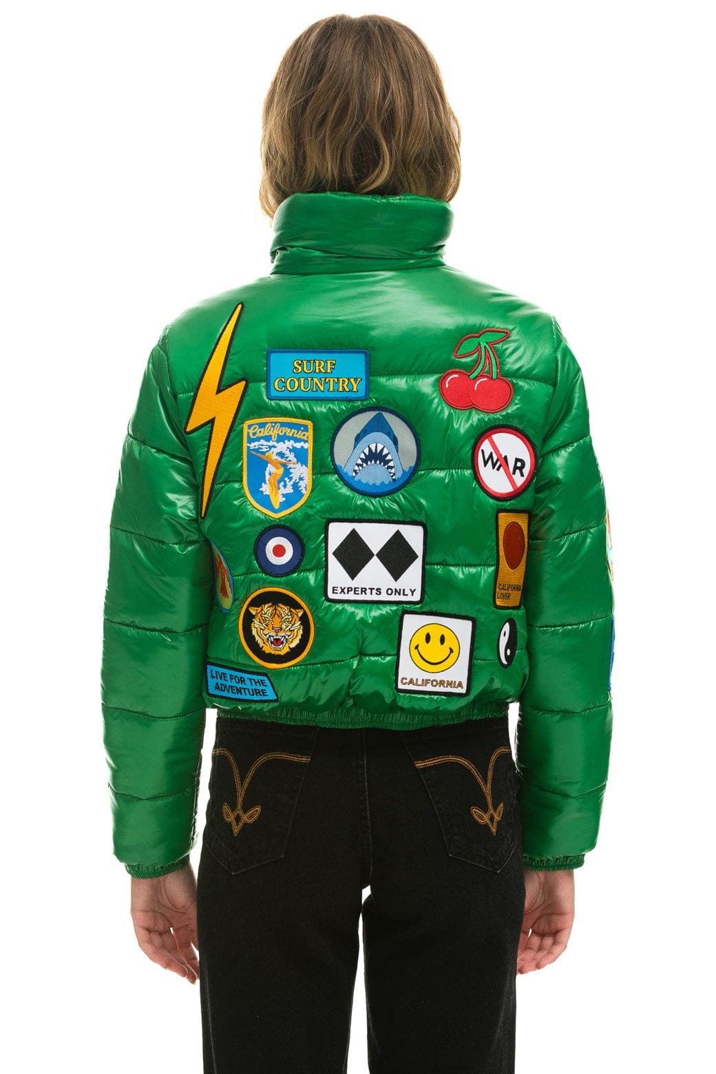 VINTAGE PATCH APRES PUFFER JACKET - AMAZON GLOSSY - Image 4