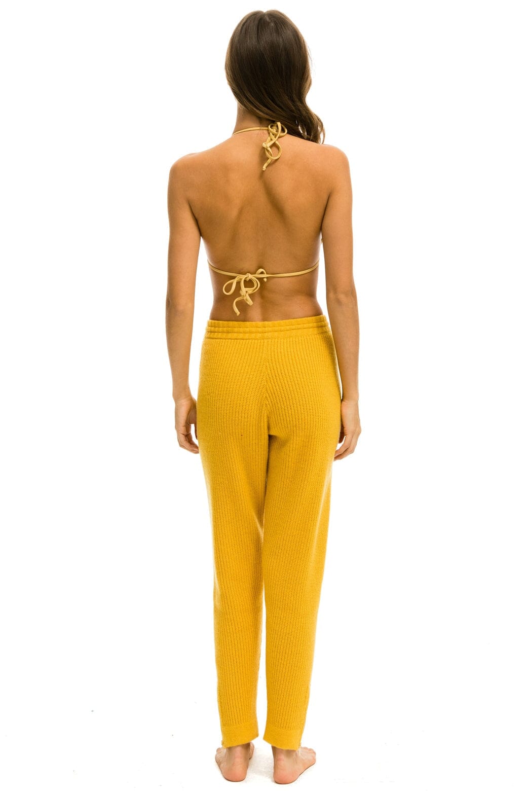 VINTAGE CABIN CASHMERE SWEATER PANT - GOLD - Image 3