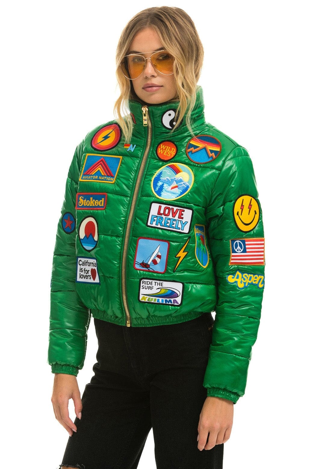 VINTAGE PATCH APRES PUFFER JACKET - AMAZON GLOSSY - Image 5
