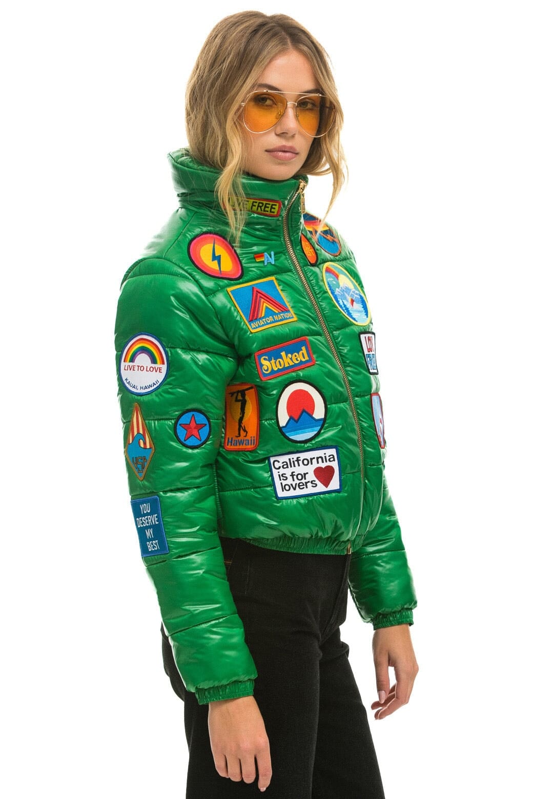 VINTAGE PATCH APRES PUFFER JACKET - AMAZON GLOSSY - Image 3