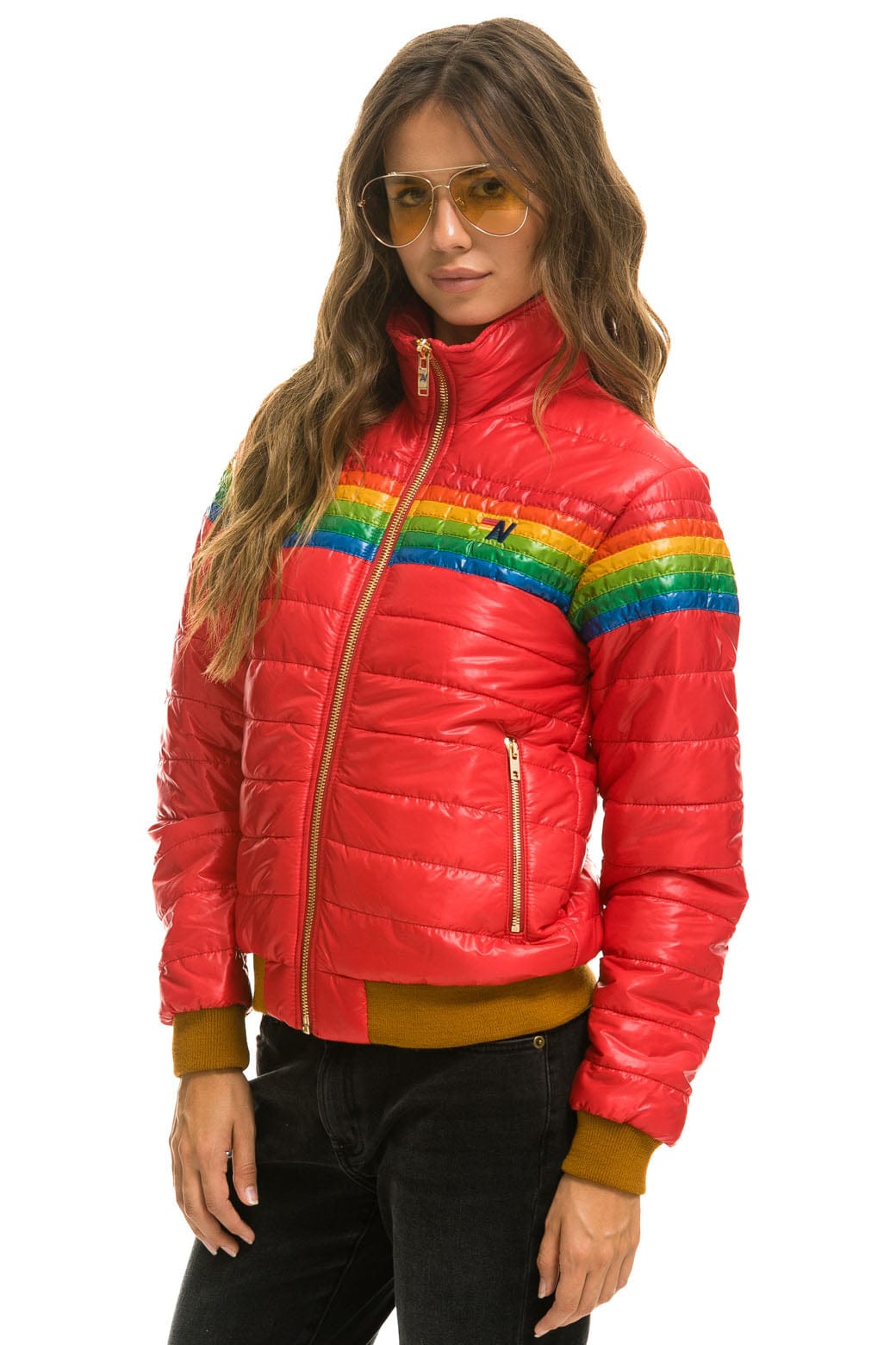 6 STRIPE JACKET - GLOSSY CHERRY - Image 4