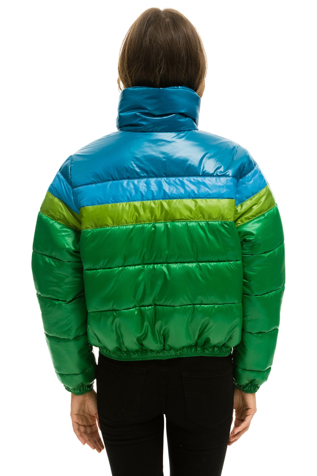 COLOR BLOCK LUXE APRES PUFFER JACKET - AMAZON GLOSSY - Image 6