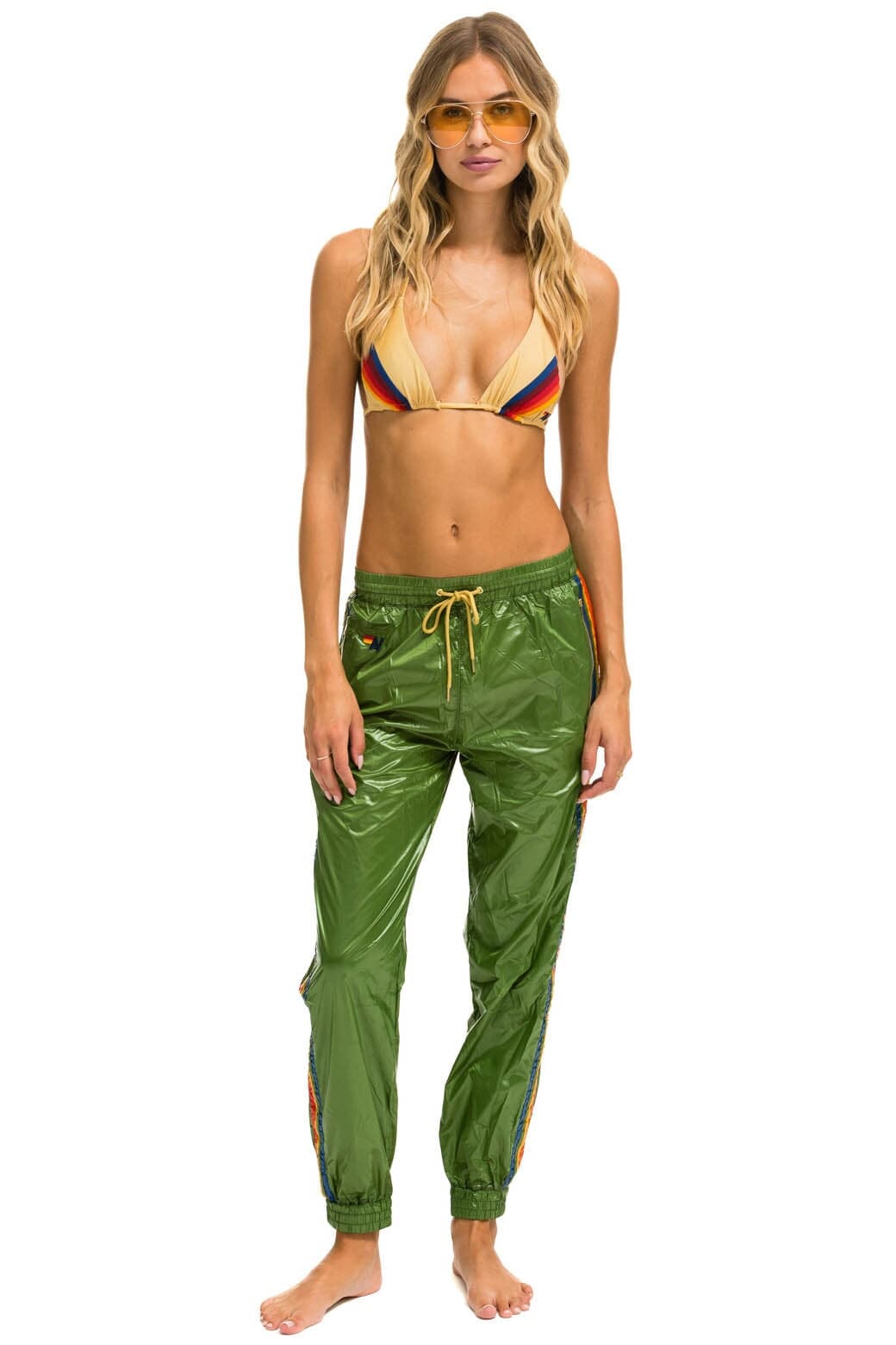 Alternative view of 5 STRIPE WIND PANT - GARDEN GREEN