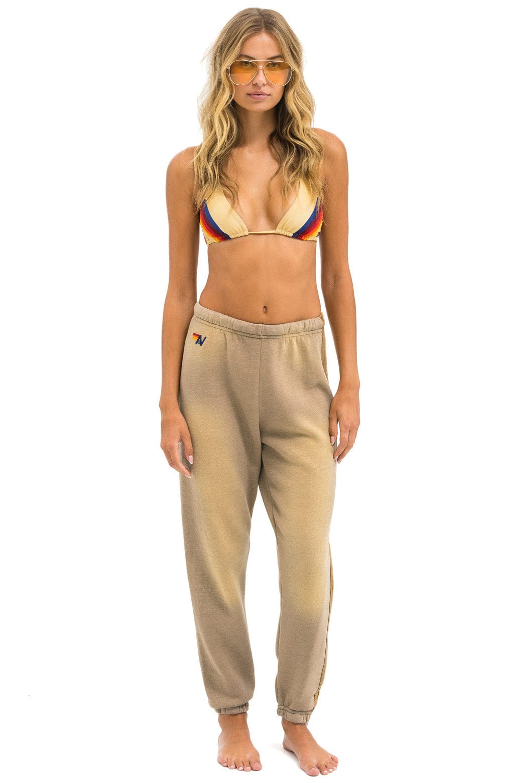 Alternative view of 5 STRIPE SWEATPANTS - FADED TAN