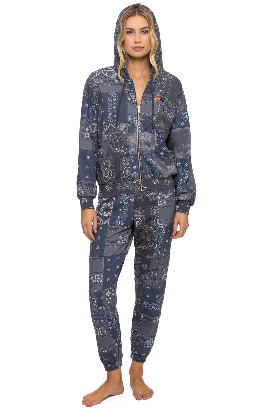 Alternative view of BANDANA QUILTED SWEATPANTS - CHARCOAL